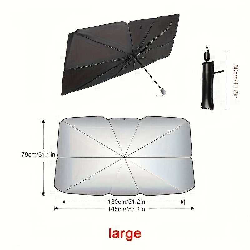 Foldable Windshield Sun Shade – UPF 50+ 2