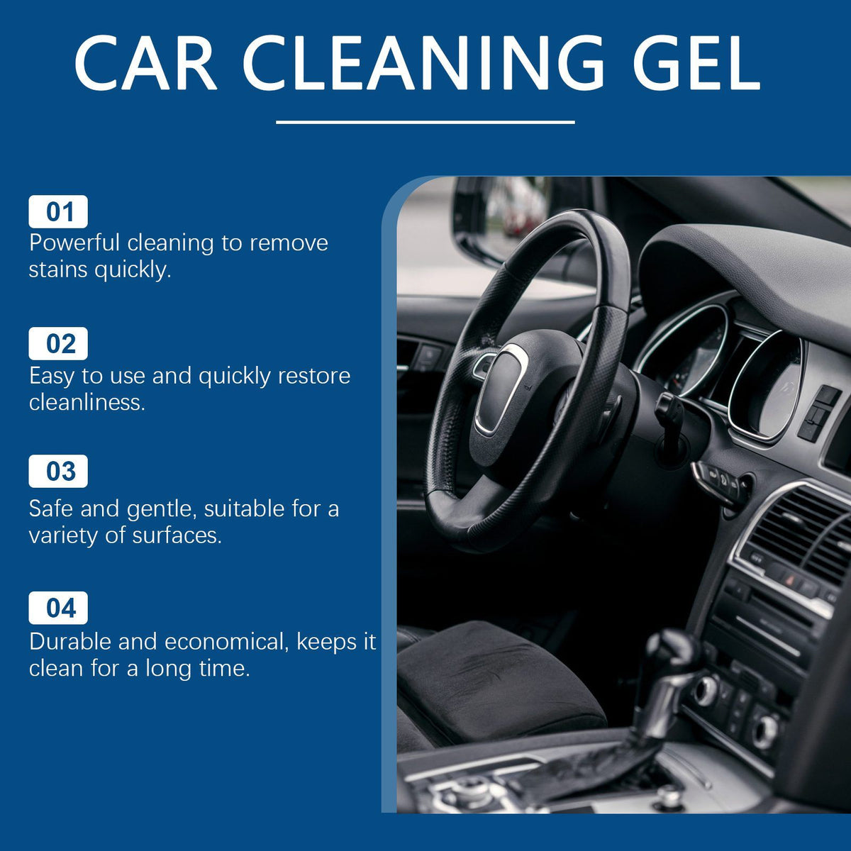 Car Interior Cleaning Gel – Vents, Cup Holders, Crevices 5