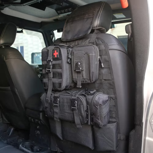 Tactical Back Seat Organizer with 3 Detachable Pouches (Ships from US) 3