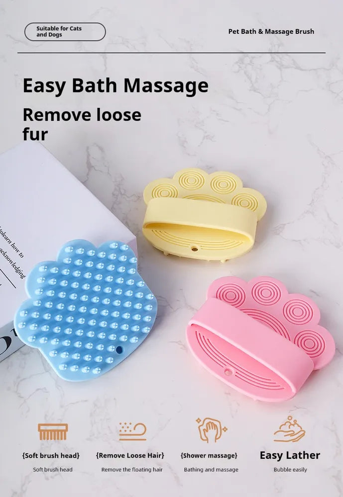 Rubber Bath and Massage Brush (Ships from US) 2