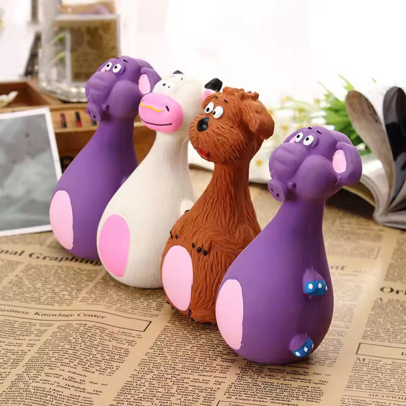 Latex Squeaky Chew Toys – 4 Pack (Ships from US) 7