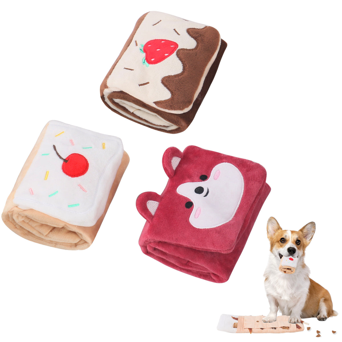 Plush Snuffle Mat with Crinkle Sound