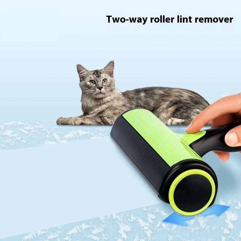 Two-Way Pet Hair Roller for Car Seats and Couches
