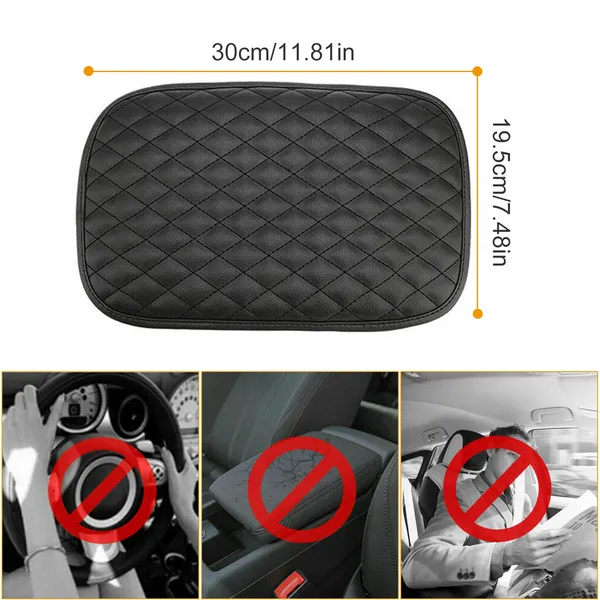 Center Console Armrest Cushion – Quilted Leather 2