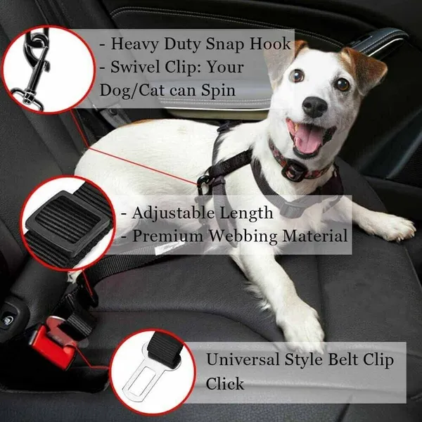 Dog Seat Belts – 2 Pack (Ships from US) 3
