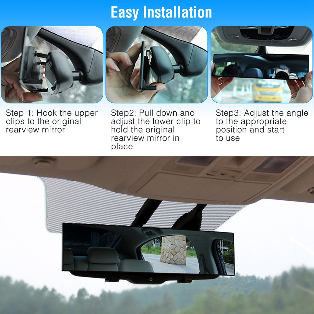 Panoramic Clip-On Rearview Mirror – 11.4 in 6