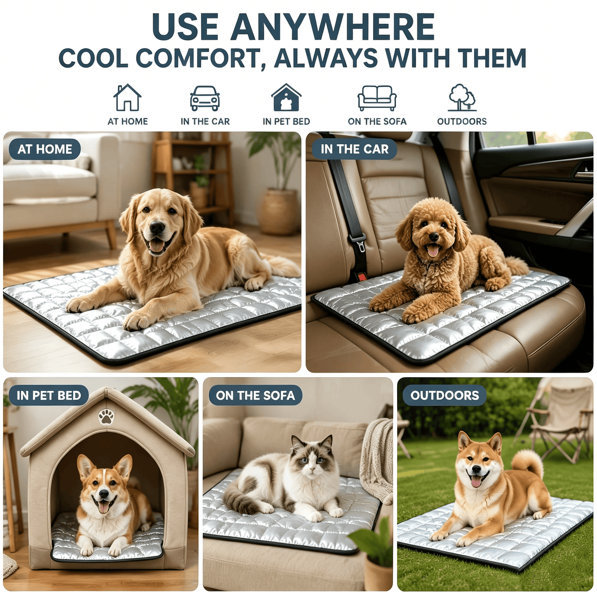 Waterproof Pet Travel Pad – Machine Washable (Ships from US) 4