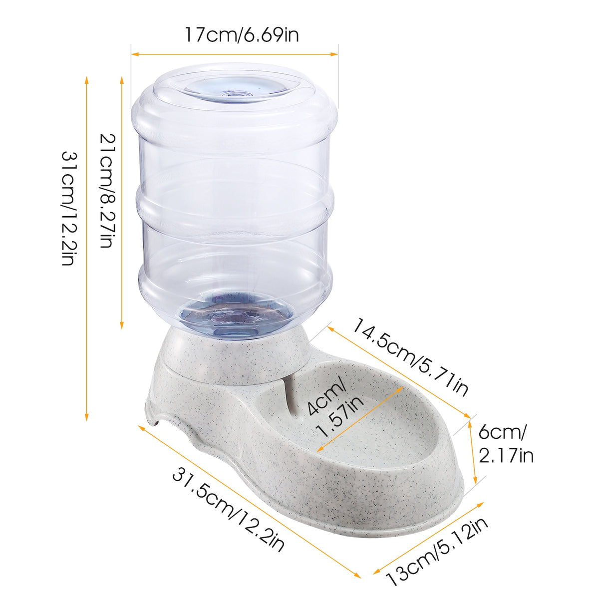 Gravity Pet Water Dispenser – 1 Gallon 4