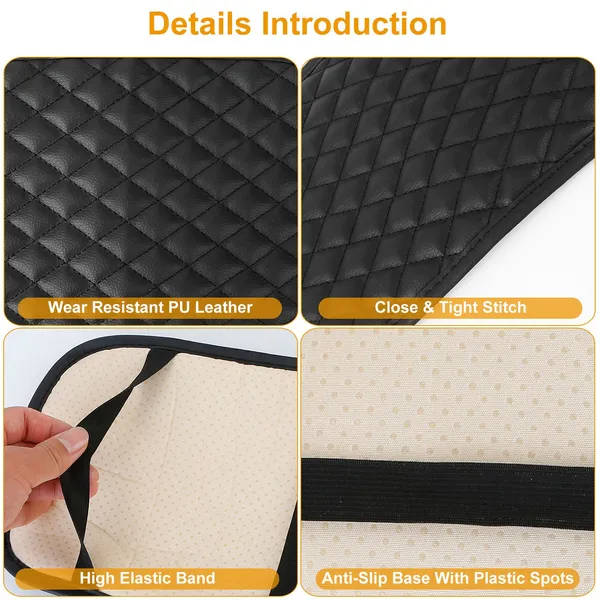 Center Console Armrest Cushion – Quilted Leather 5