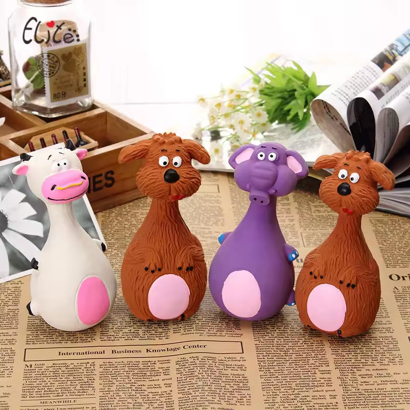 Latex Squeaky Chew Toys – 4 Pack (Ships from US) 6