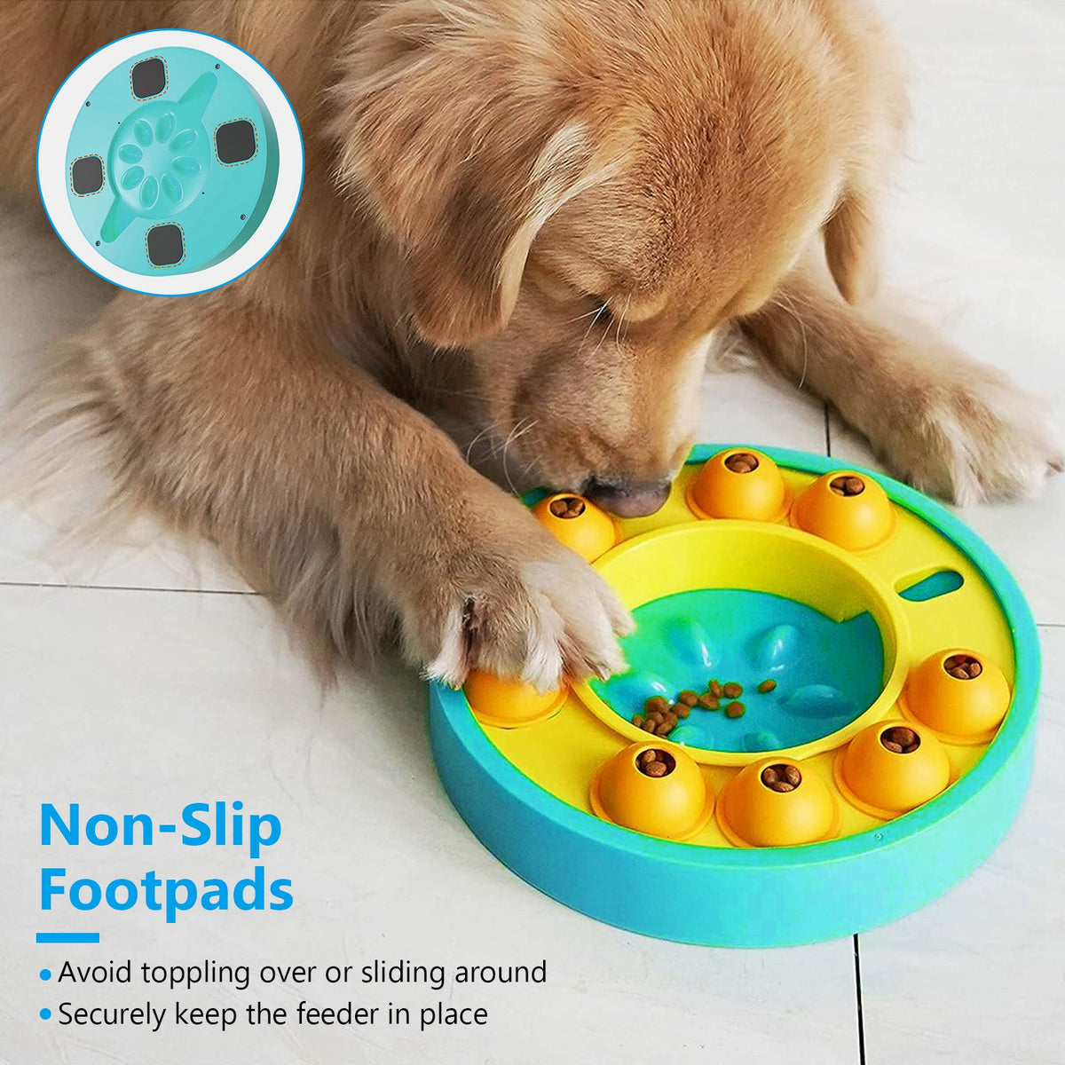 Dog Puzzle Feeder – Spinning Treat Wheel 2